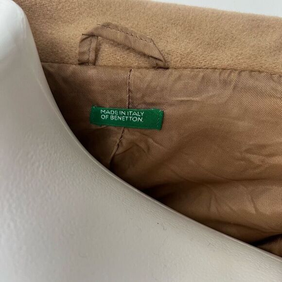 Of Benetton Italy vintage Wool long peacoat - Picture 8 of 15